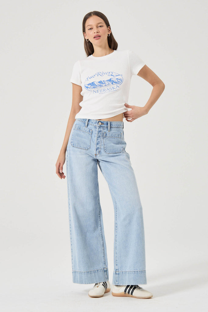 Rolla's Classic Ringer Tee - Vintage White