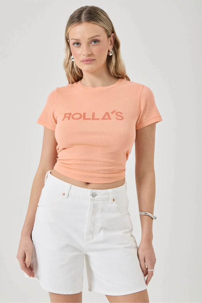 Rolla's Classic Logo Tee - Peach
