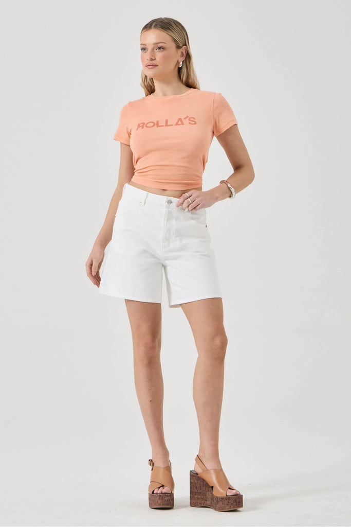 Rolla's Classic Logo Tee - Peach