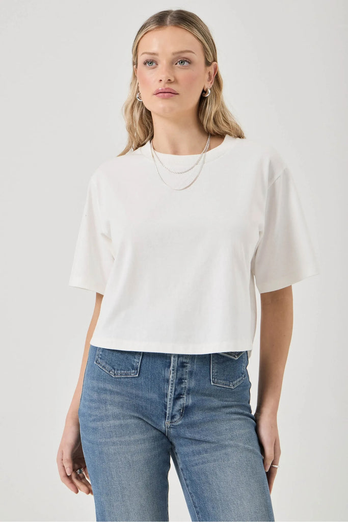 Rolla's Resort Cropped Tee - Vintage White