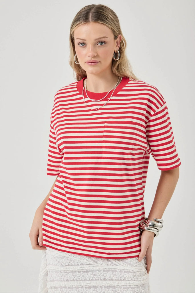 Rolla's Off Duty Tee - Candy Stripe