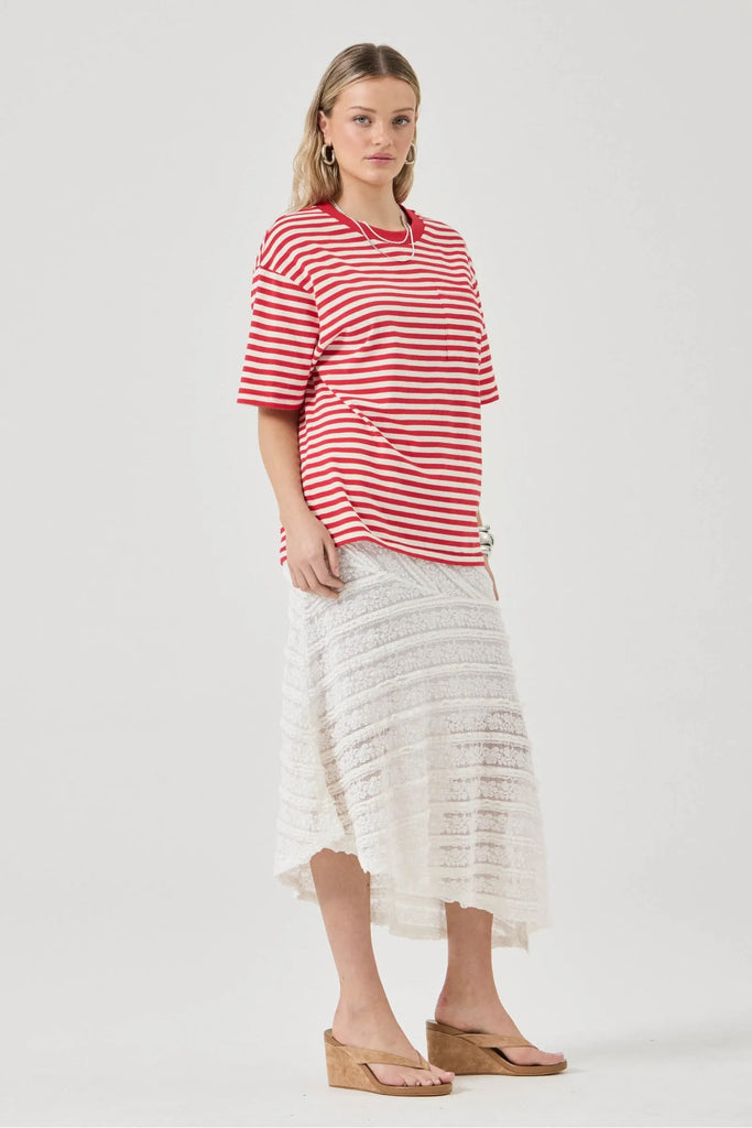 Rolla's Off Duty Tee - Candy Stripe
