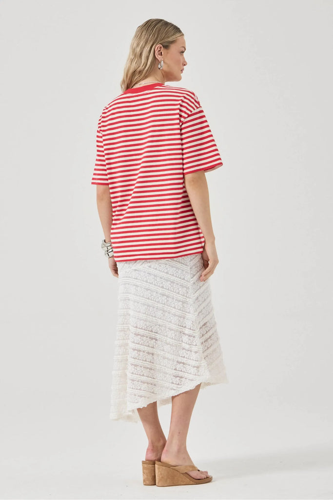 Rolla's Off Duty Tee - Candy Stripe