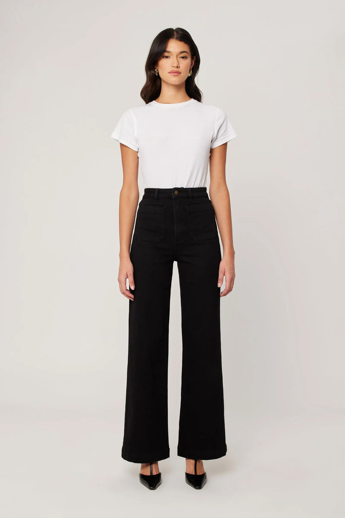 Rolla's Sailor Long Jean - Rinse Black