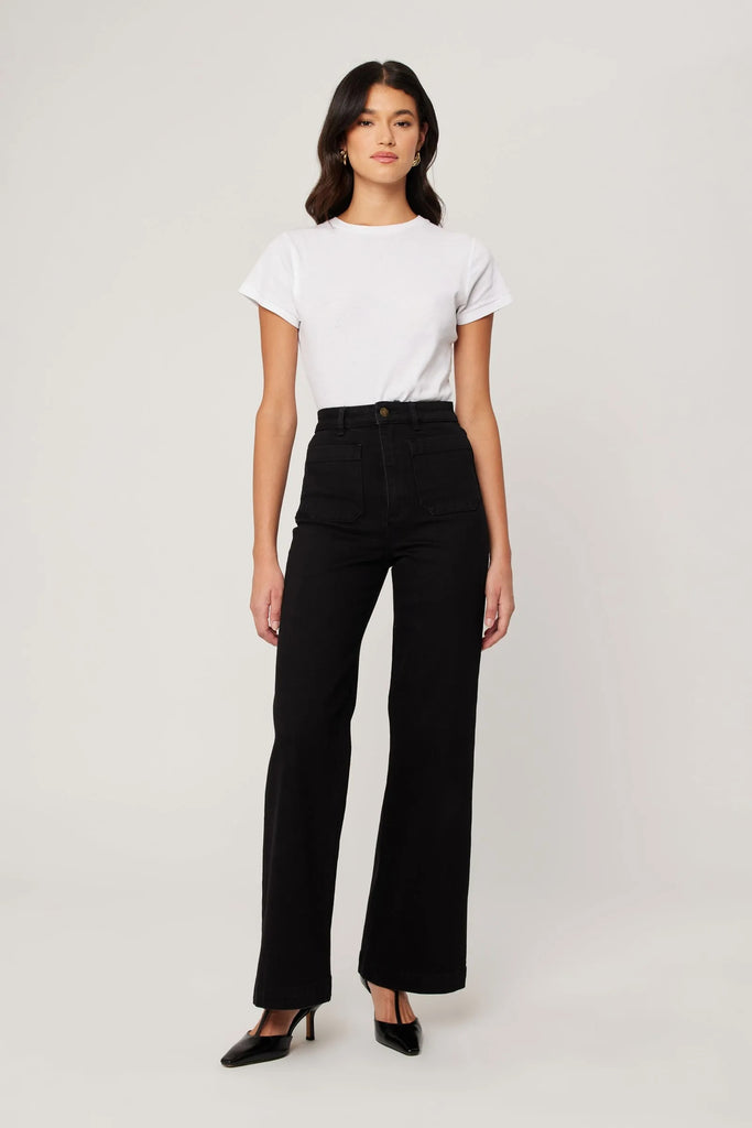 Rolla's Sailor Long Jean - Rinse Black