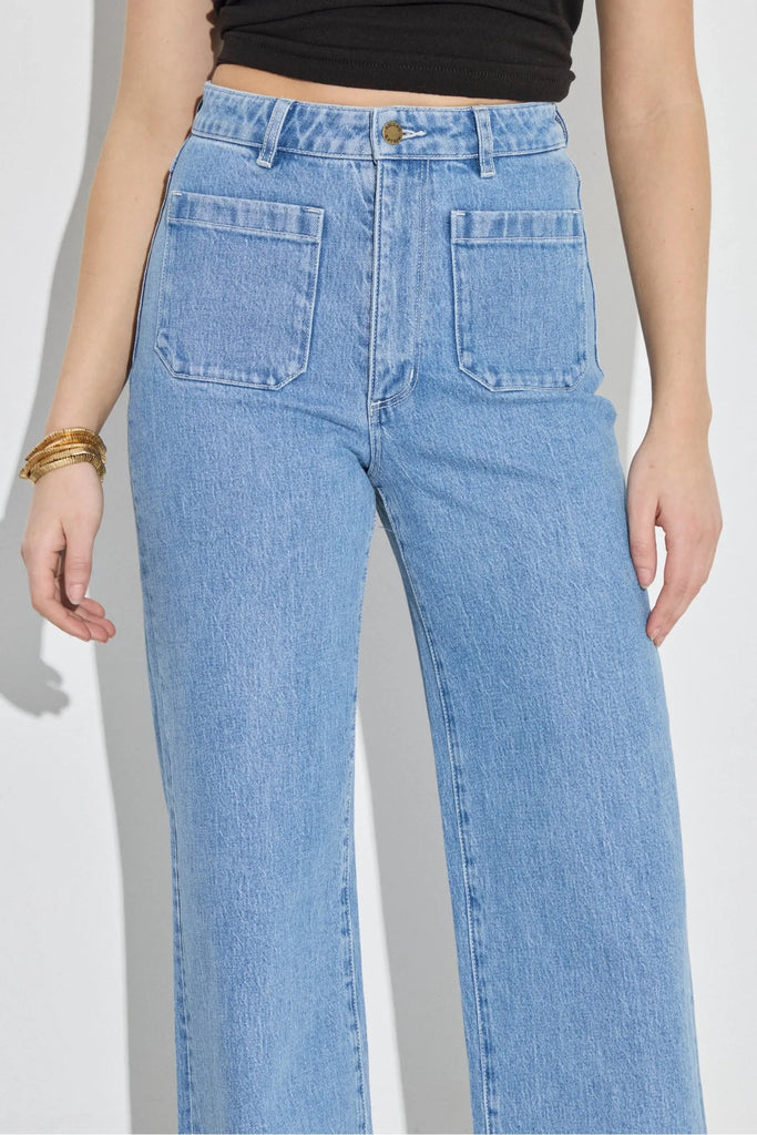 Rolla's Sailor Long Jean - Lily Blue