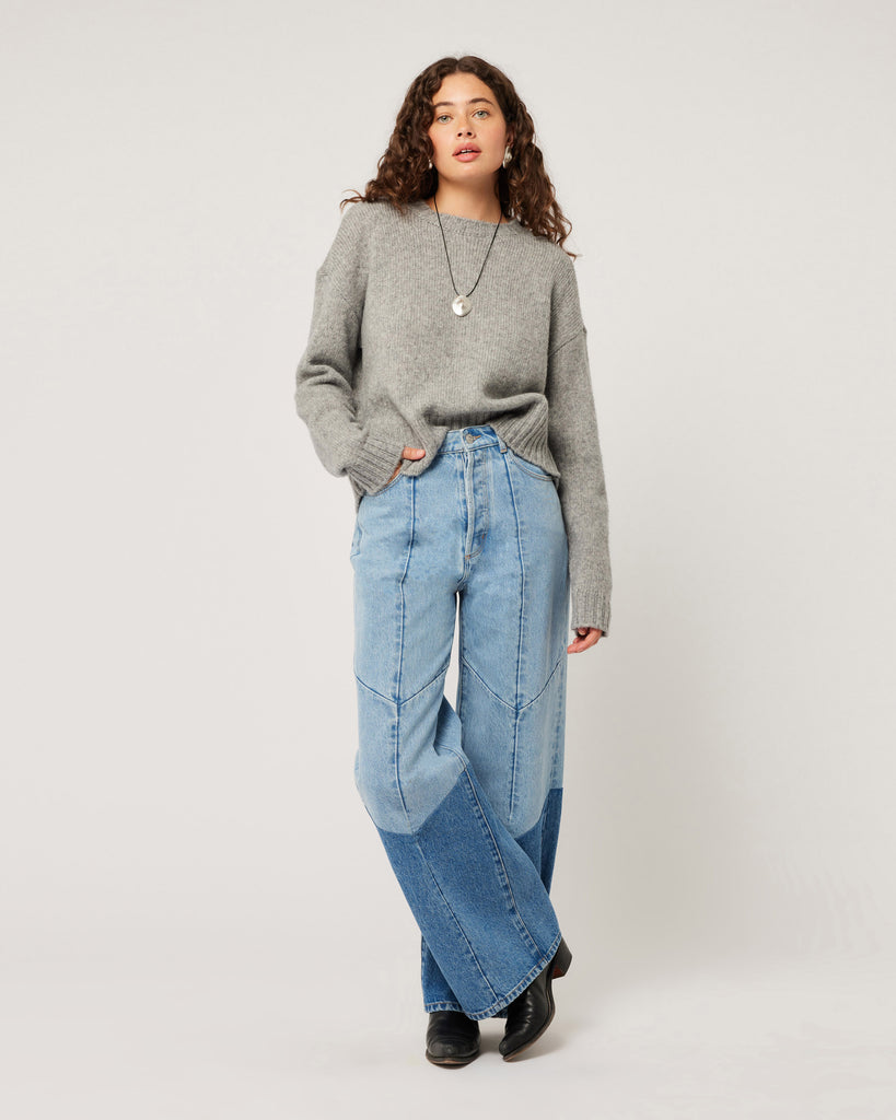 Rolla's Tomboy Merino Knit - Grey Marle