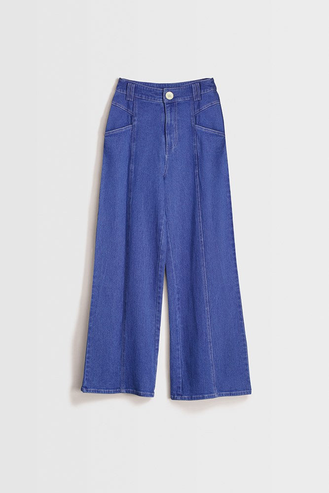 Nancybird Maisie Panel Pants - Denim