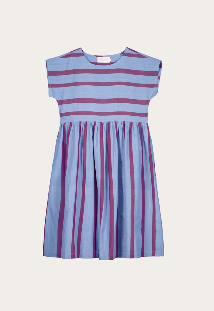 Nancybird Tathra Woven Dress - Raspberry Stripe