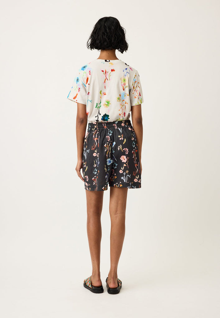Nancybird Iris Shorts - Watercolour Charcoal