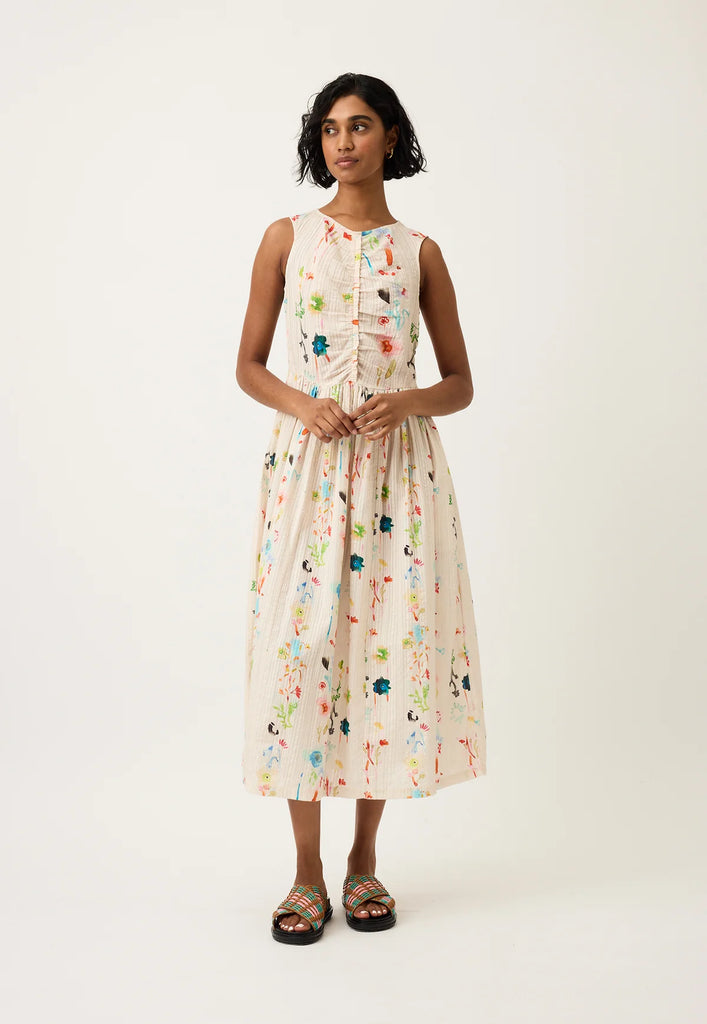Nancybird Khai Dress - Watercolour Cream
