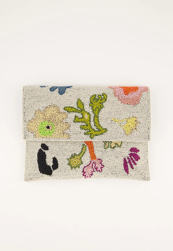 Nancybird Fold Clutch - Watercolour