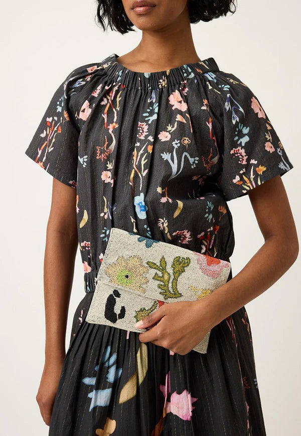 Nancybird Fold Clutch - Watercolour
