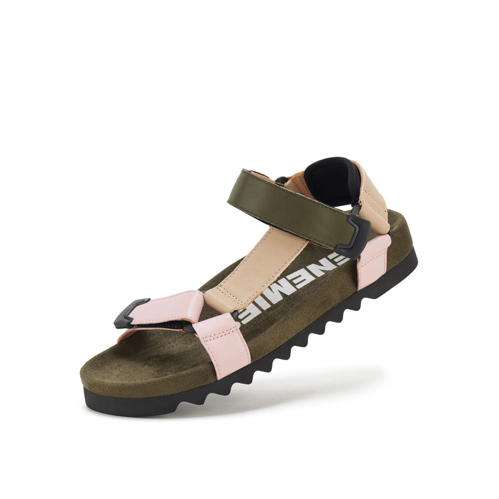 Rollie Sandal Tooth Wedge - Blush/Camo