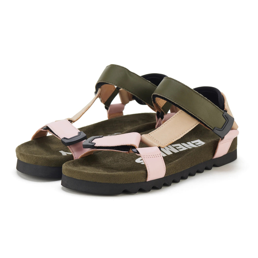 Rollie Sandal Tooth Wedge - Blush/Camo