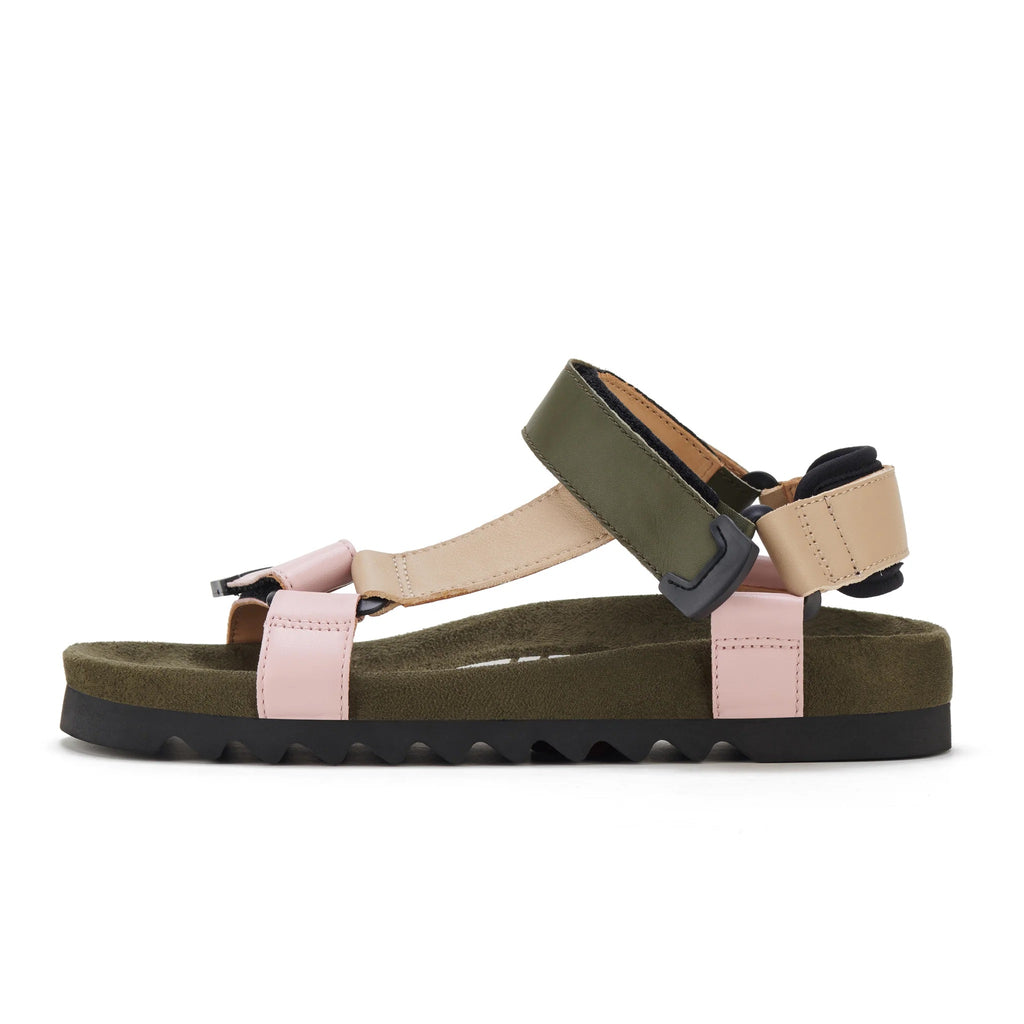 Rollie Sandal Tooth Wedge - Blush/Camo