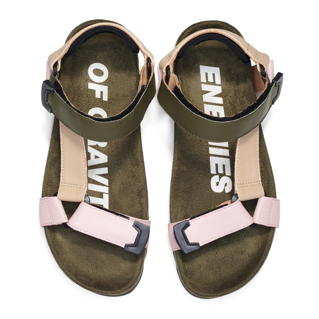 Rollie Sandal Tooth Wedge - Blush/Camo