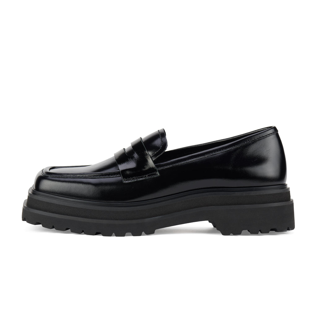 Rollie Loafer Step Square Toe - Black Patent