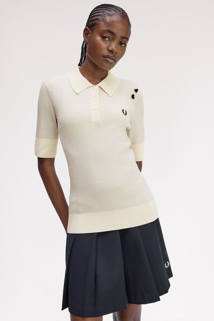 Fred Perry X Amy Winehouse Metallic Rib Polo