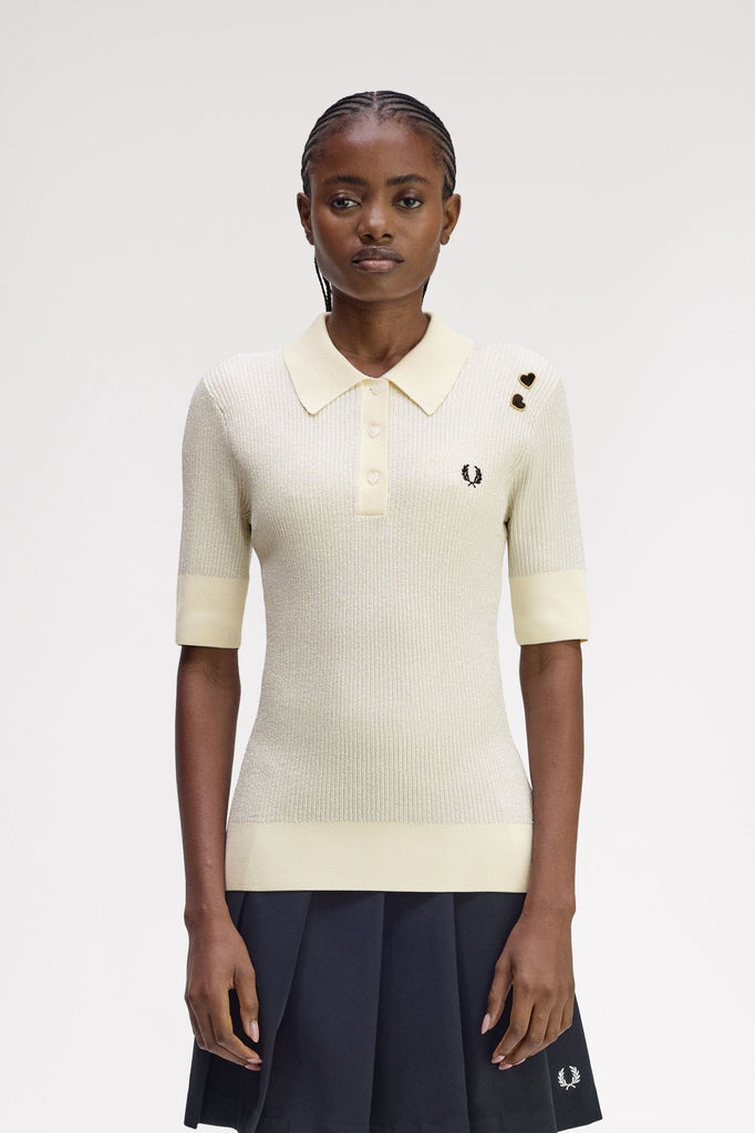 Fred Perry X Amy Winehouse Metallic Rib Polo
