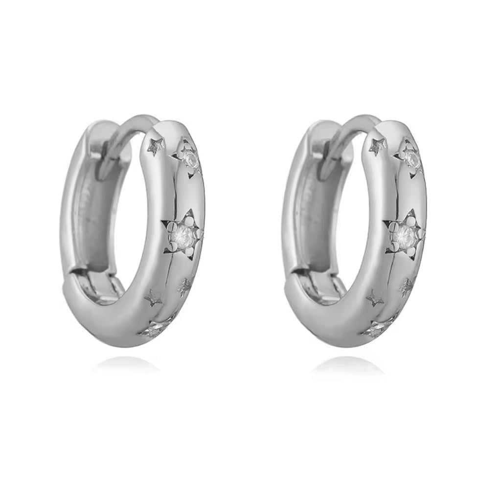 Aster & Aura Starlight Dainty Huggies