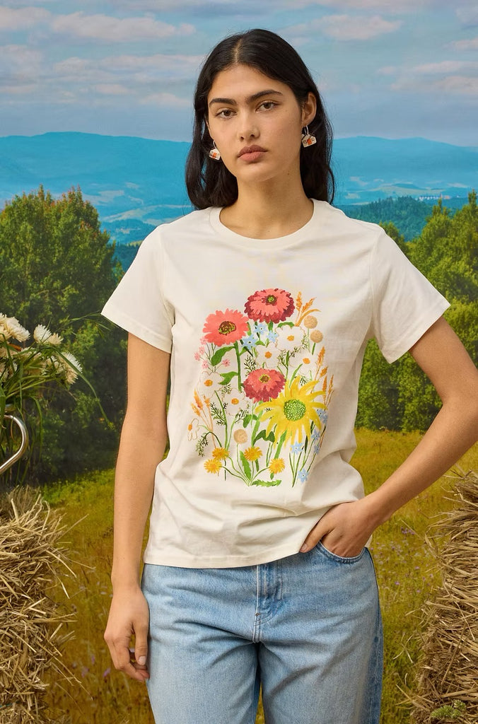 Togetherness Flowers At The Gate Tee
