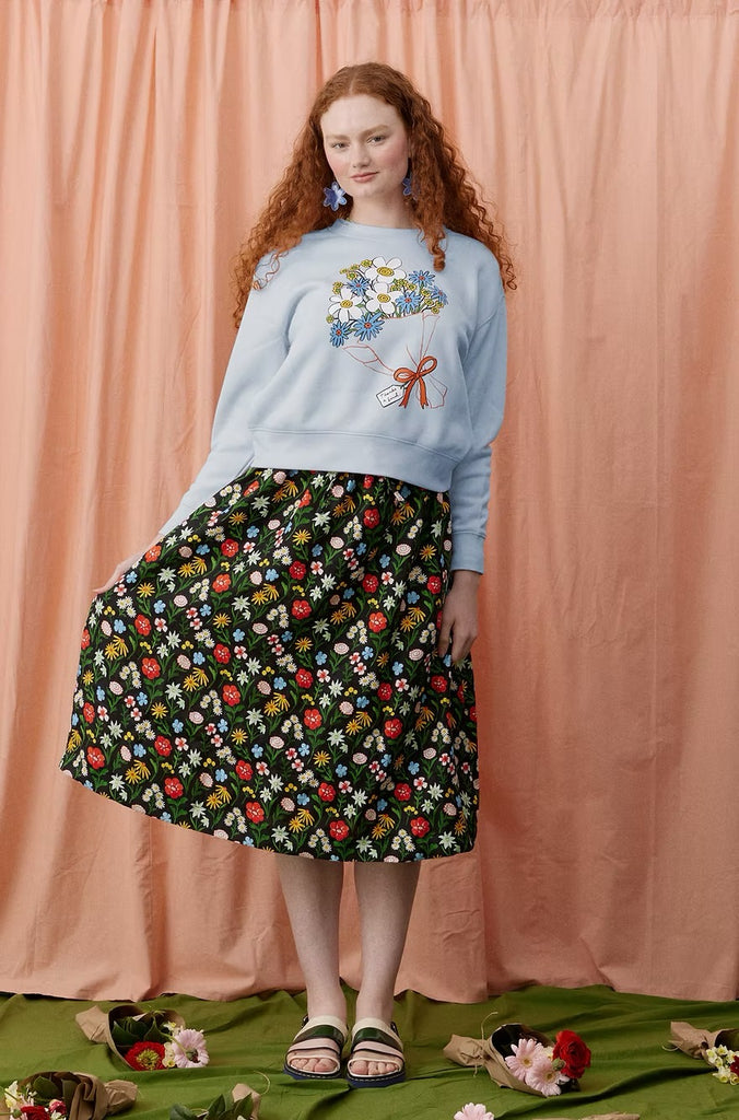 Togetherness Anise Skirt - Flower Market