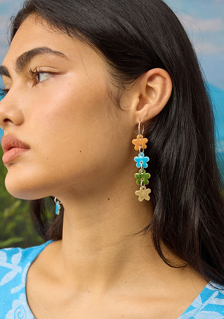 Togetherness Drop Earrings - Chainmail