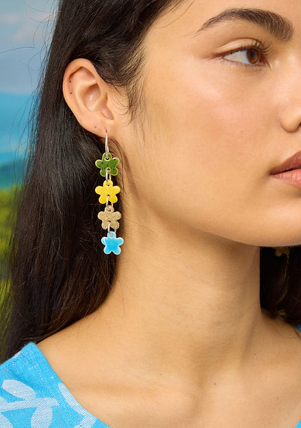 Togetherness Drop Earrings - Chainmail