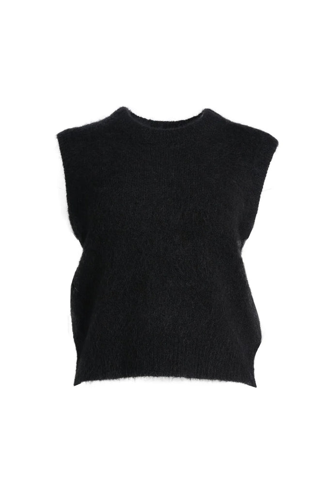Olga De Polga Aspen Knit Vest - Black