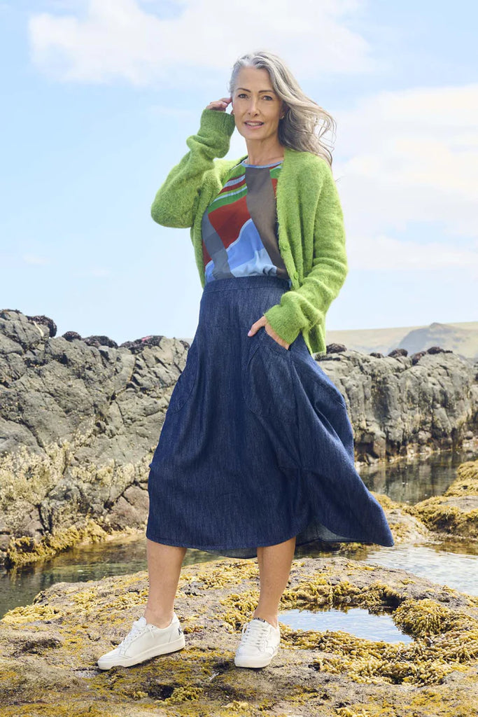 Olga De Polga Milwaukee Classic Skirt - Dark Wash