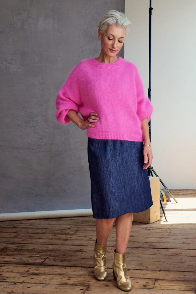 Olga De Polga Upper East Side Skirt - Indigo Wash