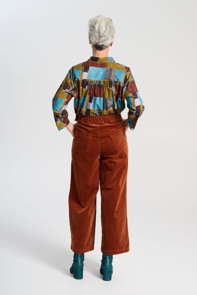 Olga De Polga Peggy Lou Velvet Cord Pants - Caramel