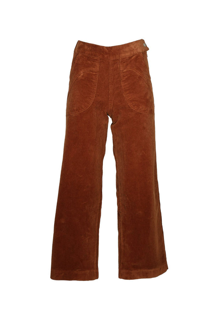 Olga De Polga Peggy Lou Velvet Cord Pants - Caramel