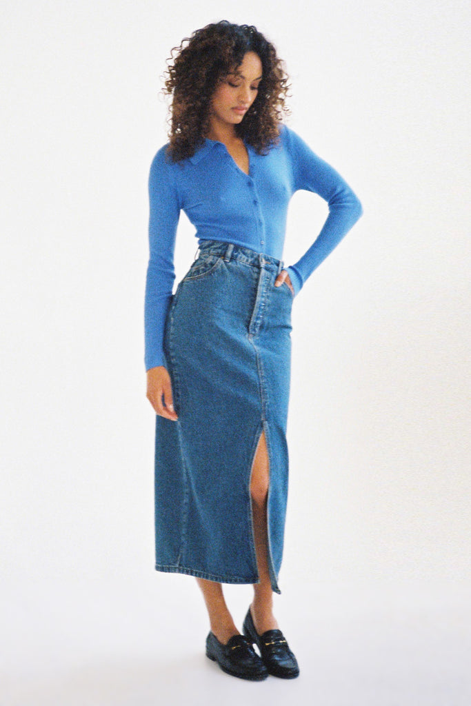 Rolla's Chicago Skirt - Lyocell Blue