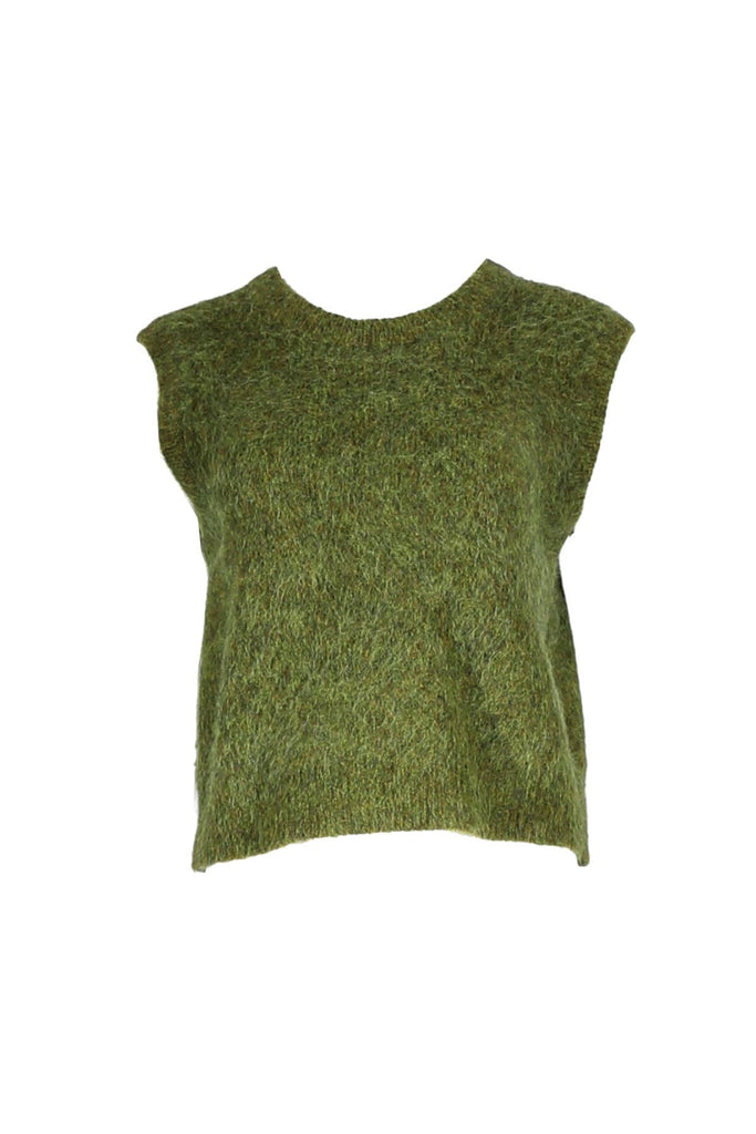 Olga De Polga Aspen Knit Vest - Moss