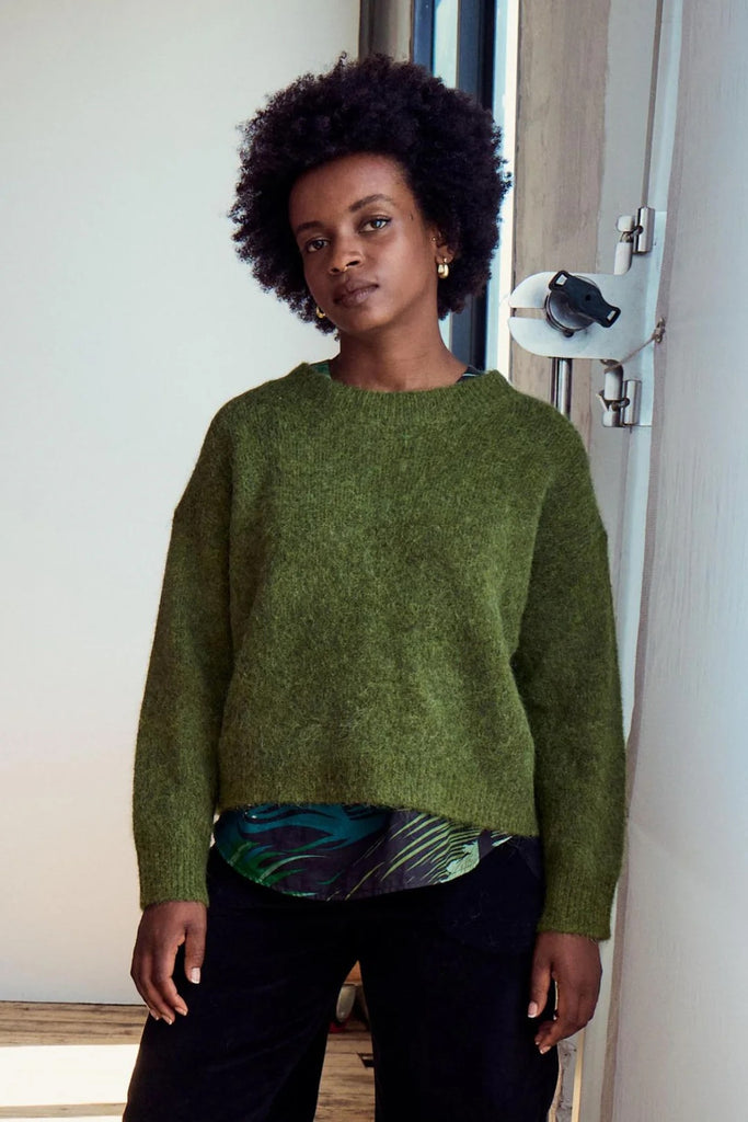 Olga De Polga Aspen Knit Sweater - Moss