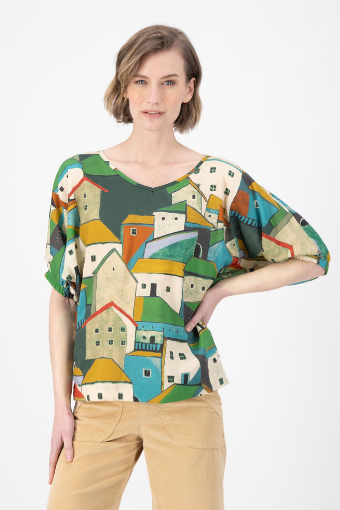 Olga De Polga Pueblito Camisa Green