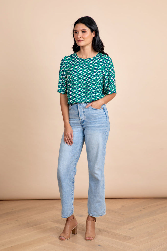 Frock Me Out Fluted Sleeve Top - Arched