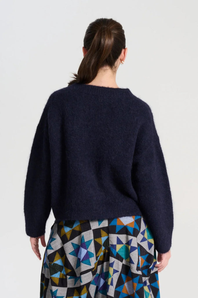 Olga De Polga Aspen Knit Sweater - Navy