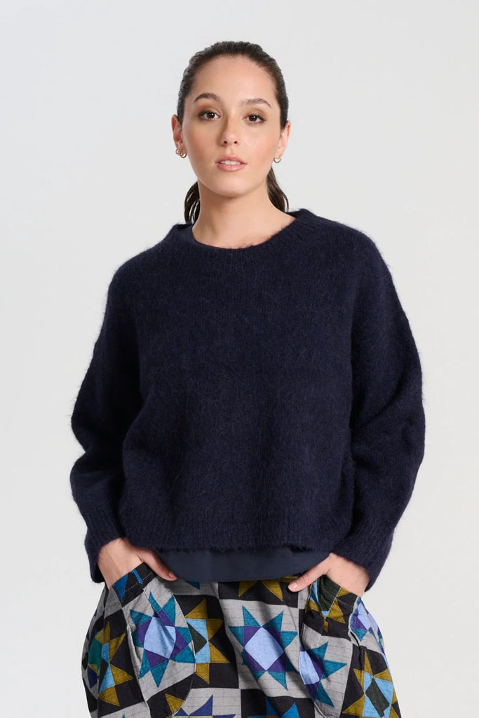 Olga De Polga Aspen Knit Sweater - Navy
