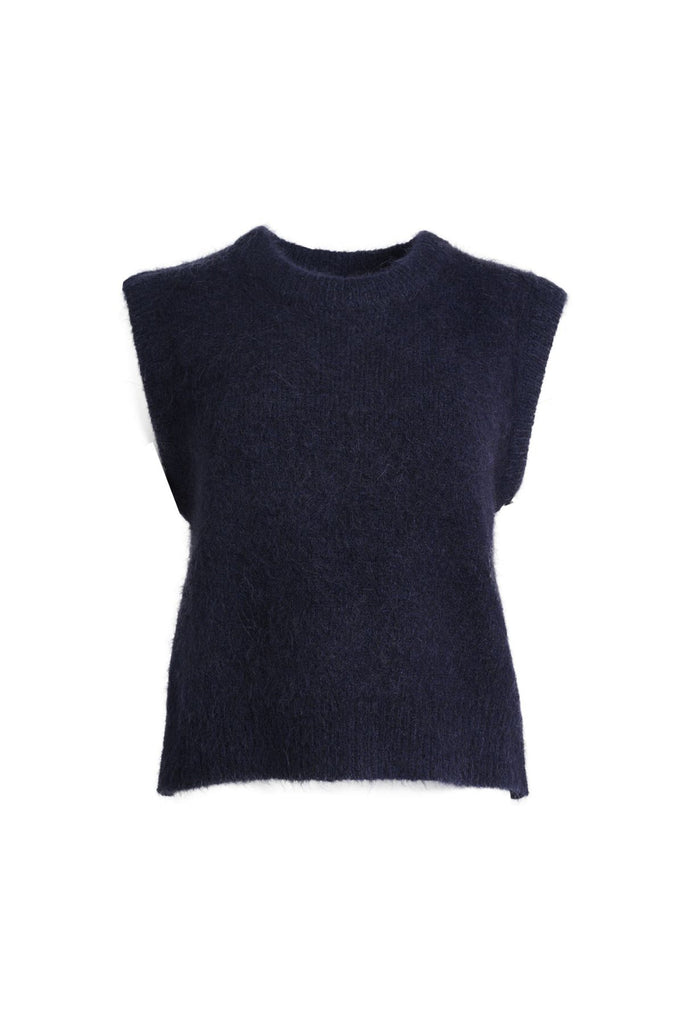 Olga De Polga Aspen Knit Vest - Navy