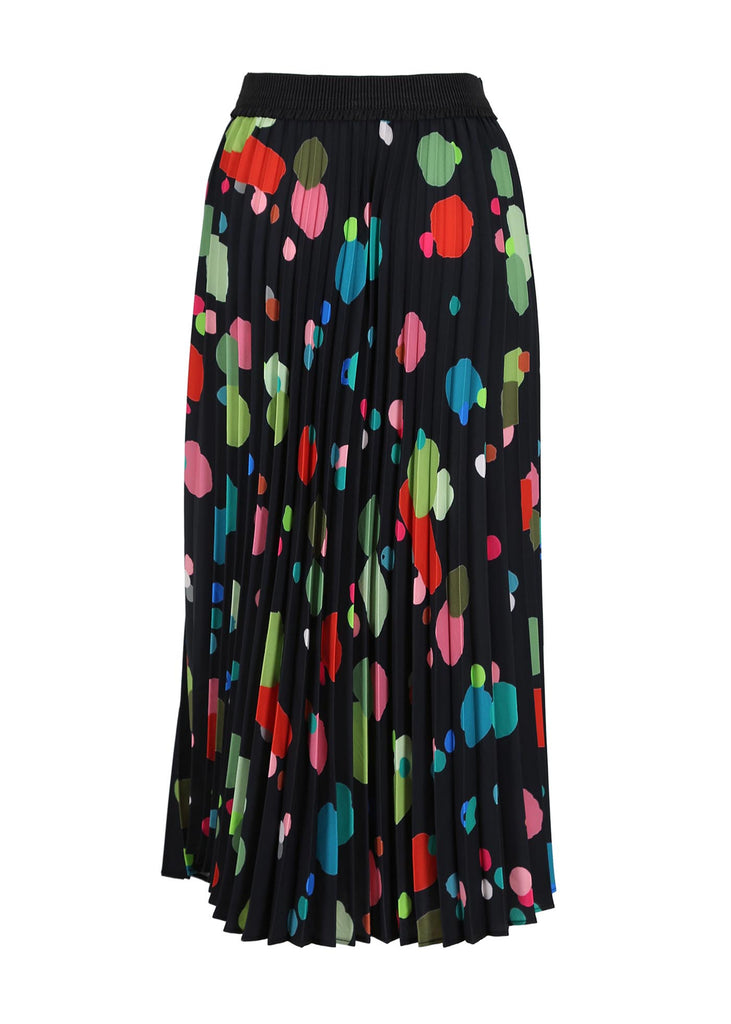 Olga De Polga Astra Pleated Skirt - Navy