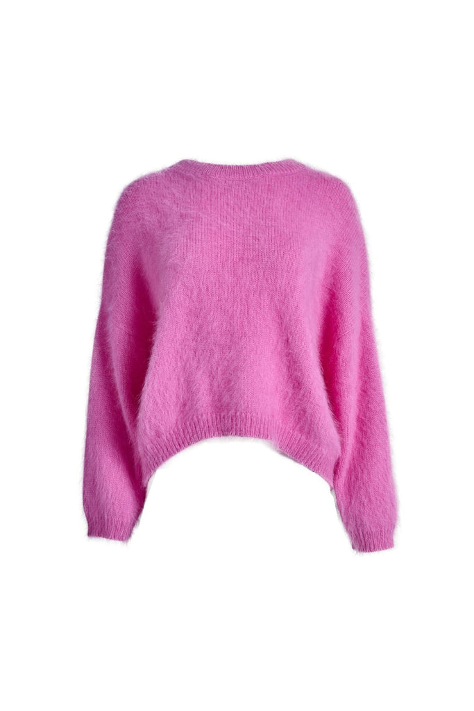Olga De Polga Montreal Angora Knit Sweater - Bubblegum