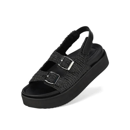 Rollie Ace Sandal Weave - Black