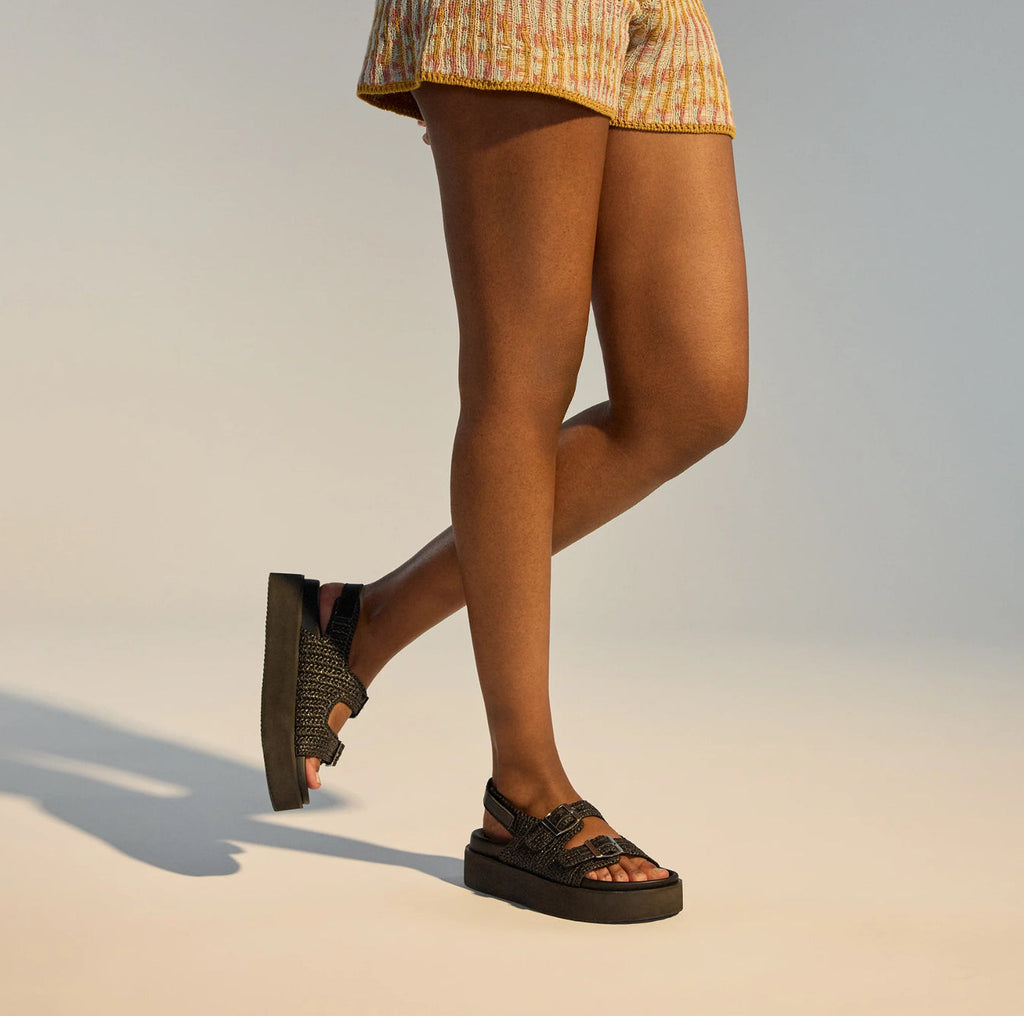Rollie Ace Sandal Weave - Black