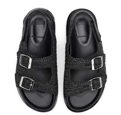 Rollie Ace Sandal Weave - Black
