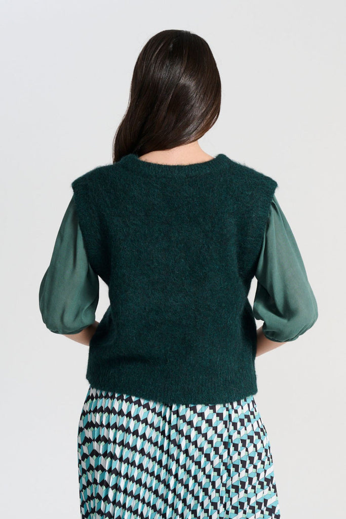 Olga De Polga Aspen Knit Vest - Teal