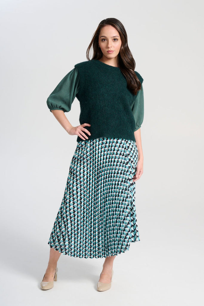 Olga De Polga Aspen Knit Vest - Teal