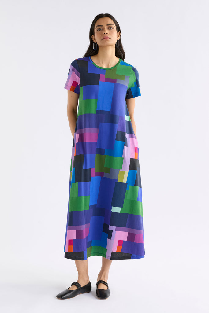 Elk Silgel T-shirt Dress - Lucent Print